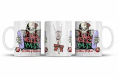 Christmas Mug Wrap Sublimation Designs, Christmas Penguin Mug, Christmas Png