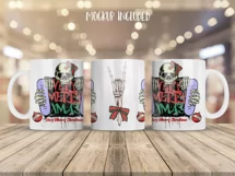 Christmas Mug Wrap Sublimation Designs, Christmas Penguin Mug, Christmas Png
