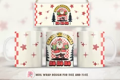 Christmas Mug Wrap Sublimation Designs, Christmas Penguin Mug, Christmas Png