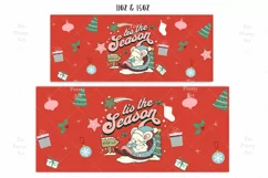 Christmas Mug Wrap Sublimation Designs, Christmas Penguin Mug, Christmas Png
