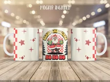 Christmas Mug Wrap Sublimation Designs, Christmas Penguin Mug, Christmas Png