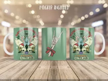 Christmas Mug Wrap Sublimation Designs, Christmas Penguin Mug, Christmas Png