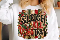 Retro Christmas PNG Christmas Saying PNG Product Image 5