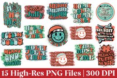 Retro Christmas Sublimation PNG Bundle Product Image 2