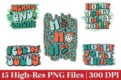 Retro Christmas Sublimation PNG Bundle Product Image 4