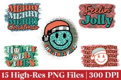 Retro Christmas Sublimation PNG Bundle Product Image 6