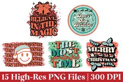 Retro Christmas Sublimation PNG Bundle Product Image 8