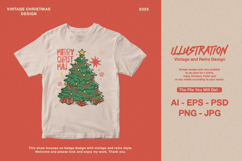 Retro Christmas T-shirt Design Bundle Product Image 2