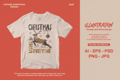 Retro Christmas T-shirt Design Bundle Product Image 3