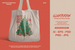 Retro Christmas T-shirt Design Bundle Product Image 9