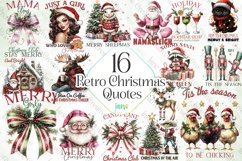 Retro Christmas Quotes Sublimation Product Image 1