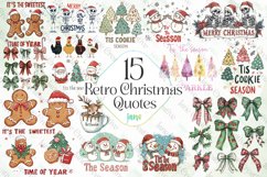 Retro Christmas Quotes Sublimation Product Image 1
