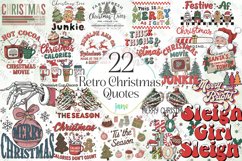 Retro Christmas Quotes Sublimation Product Image 1
