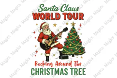 Retro Christmas Santa Png, Christmas Png Product Image 1