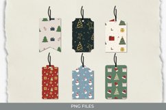 Retro Christmas Seamless Pattern Shaped Tags Product Image 1