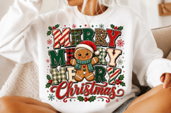 Retro Christmas Shirt Png, Gingerbread Christmas Png Product Image 2