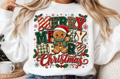Retro Christmas Shirt Png, Gingerbread Christmas Png Product Image 3
