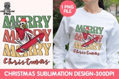 Retro Christmas skeleton skate sublimation Product Image 1