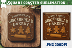 Retro Christmas Square Coasters | Christmas quotes Product Image 1