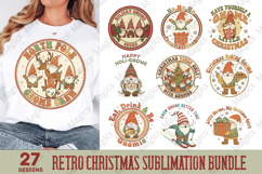 Retro Christmas Sublimation Bundle, Christmas Design Product Image 1