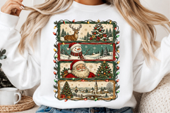 Retro Christmas Sublimation Png Product Image 2