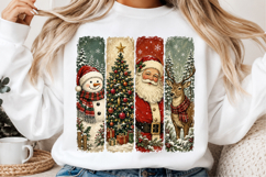 Retro Christmas Sublimation Png Product Image 2