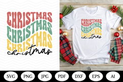 Retro Christmas SVG Design, christmas png dxf, illustrations Product Image 1