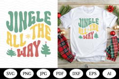Retro Christmas SVG Design, christmas png dxf, illustrations Product Image 1