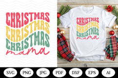Retro Christmas SVG Design, christmas png dxf, illustrations Product Image 1