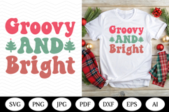 Retro Christmas SVG Design, christmas png dxf, illustrations Product Image 1