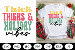 Retro Christmas SVG Design, christmas png dxf, illustrations Product Image 1