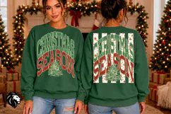 Christmas Season PNG | Retro Christmas Tree Design Product Image 2