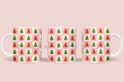 retro christmas tree coffee mug sublimation wrap glass mug wrap svg presized for 11oz and 15oz glass mug are sublimation files