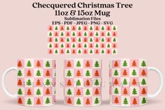 retro christmas tree coffee mug sublimation wrap glass mug wrap svg presized for 11oz and 15oz glass mug are sublimation files