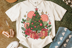 Christmas Tree PNG, Merry Christmas PNG, Holiday PNG, Retro Product Image 5