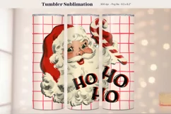 Retro Christmas Tumbler Sublimation  Retro Santa Tumbler 