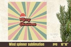 Retro Christmas Wind spinner sublimation