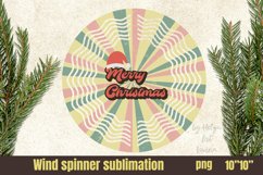 Retro Christmas Wind spinner sublimation