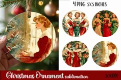 Pin up girl Christmas ornament, Christmas Pinup blondie girl Product Image 1