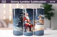 Santa Claus Tumbler Wrap | Christmas Tumbler Sublimation Product Image 1