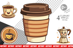Clipart Retro Coffee Product Image 1