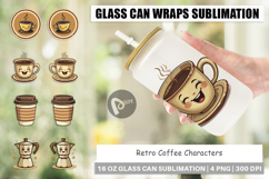 Glass Can Retro Coffee Product Image 1