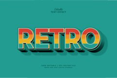 Retro Color Editable Text Effect Style 3d Product Image 1