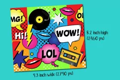 retro comic book speech bubbles tumbler