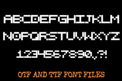 Retro Computer Lettering ABC Text Font OTF Illustration Product Image 2