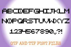 Retro Computer Lettering ABC Text Font OTF Illustration Product Image 3