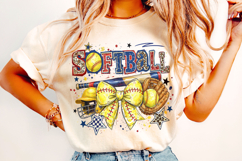 Retro Softball Coquette PNG, Game Day Softball PNG, Leopard Product Image 3