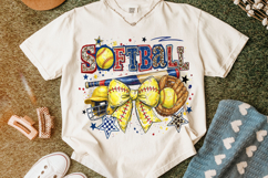 Retro Softball Coquette PNG, Game Day Softball PNG, Leopard Product Image 5