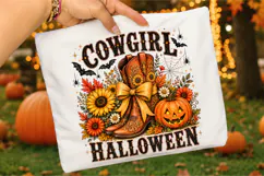 Retro Cowgirl Halloween Png,Fall Spooky Boots Png Product Image 3