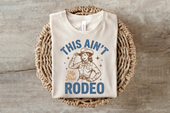 Retro Cowgirl Not My First Rodeo Design Product Image 3